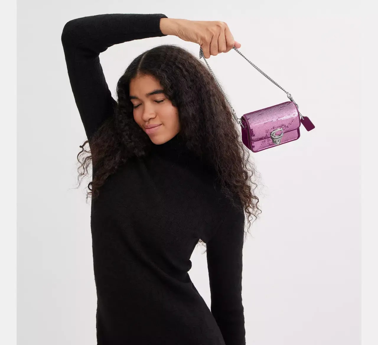 Túi Coach Studio 12 Sequins 'Dark Magenta' CM429-LHOVU — ảnh 4