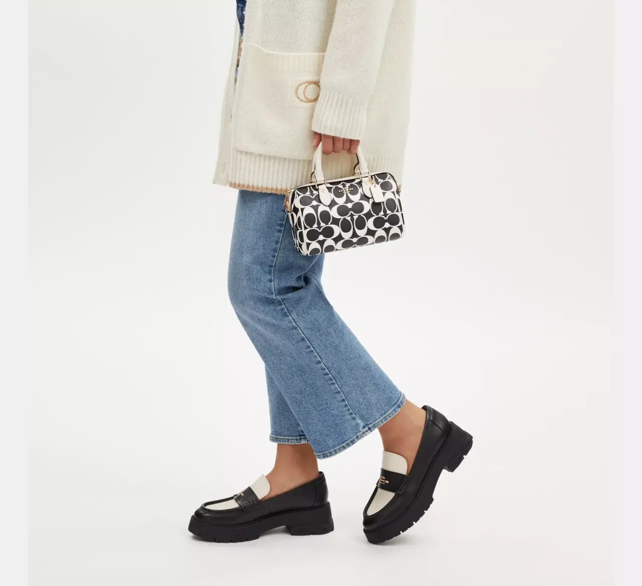 Túi Coach Mini Rowan Signature Canvas 'Black' CO960-IMA47 — ảnh 3