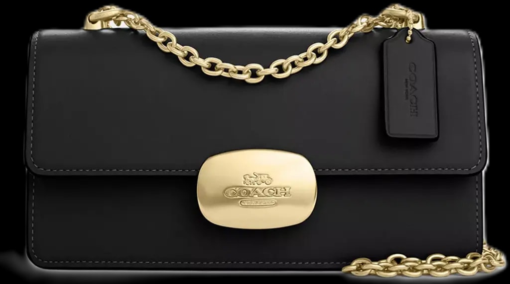 Túi Coach Eliza Flap Crossbody 'Black' CP008-IMBLK