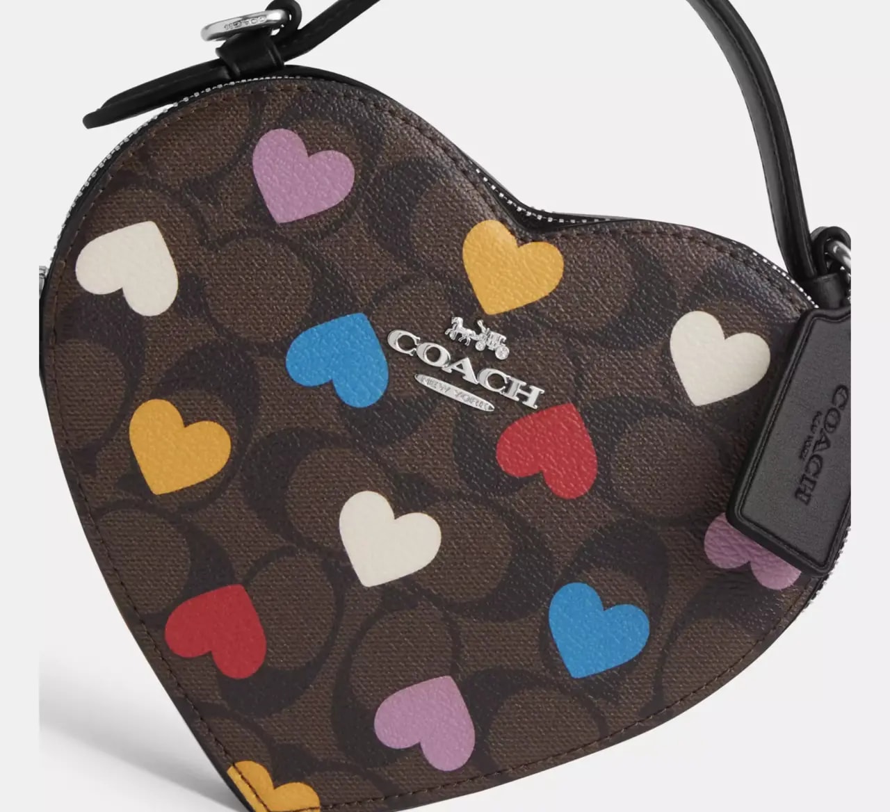 Túi Coach Heart Signature Canvas Print 'Black' CP022-SVN2R — ảnh 2