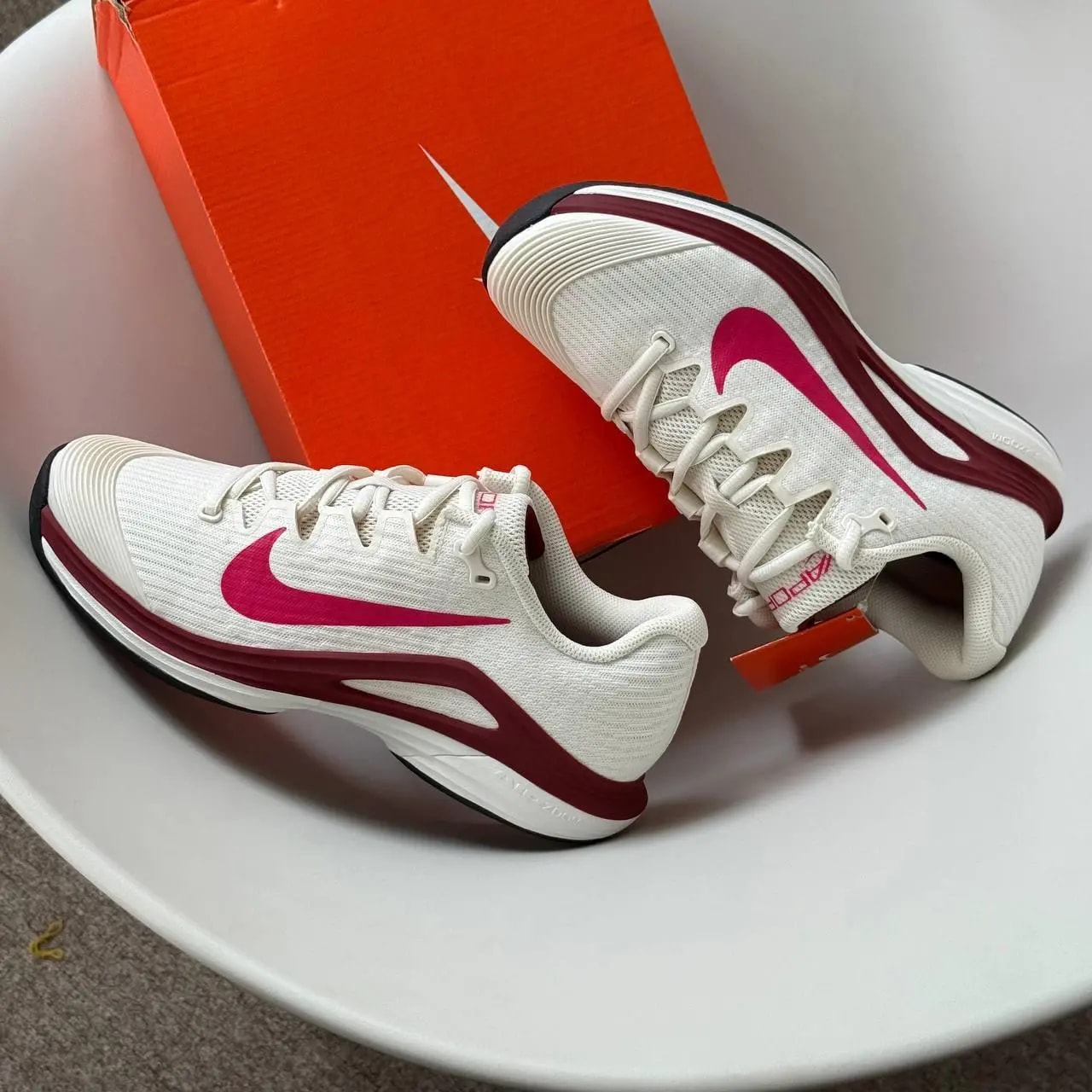 Giày Nike Court Air Zoom Vapor 12 HC 'Pale Ivory Sail' FV5554-104 — ảnh 3