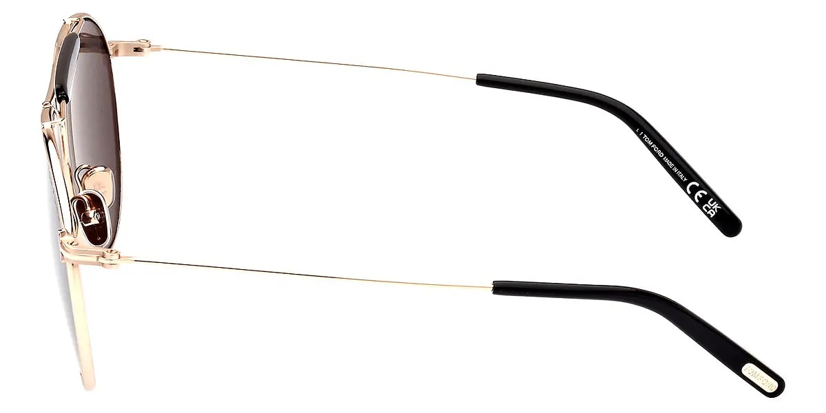 Kính Tom Ford Aviator Smoked 'Gold' FT0995-5928A — ảnh 3