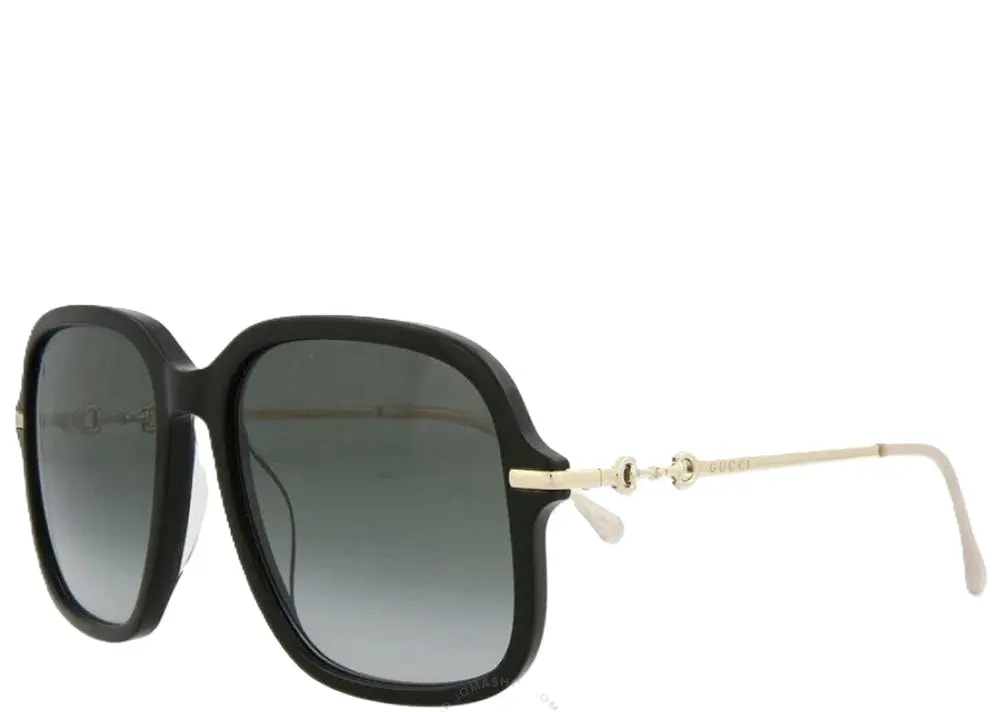 Kính Gucci Grey Square Ladies Sunglasses 'Black' GG0887S-001 — ảnh 2