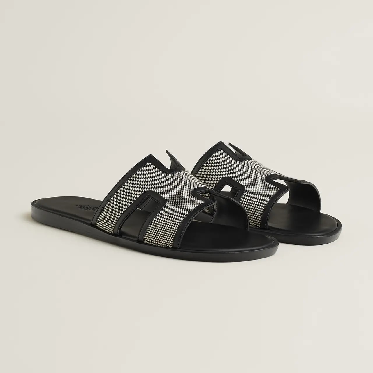 Dép Hermes Izmir Canvas Sandal 'Black' H251899Z-HPN — ảnh 3