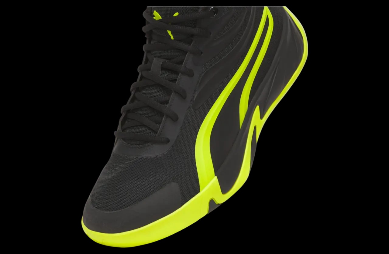 Giày Puma Court Pro 'Black Electric Lime' 310829-03 — ảnh 3