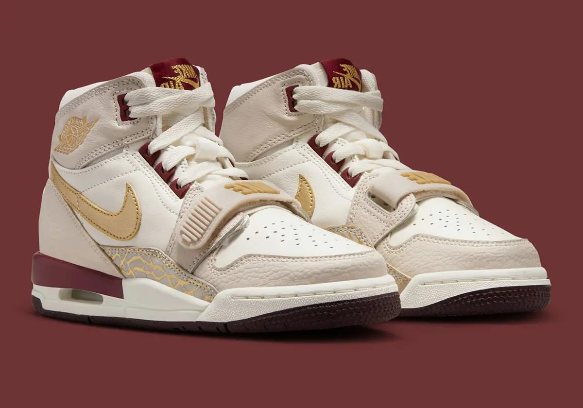 Giày Nike Air Jordan Legacy 312 GS Year Of The Snake 'Burgundy Tint' IB4914-161 — ảnh 5