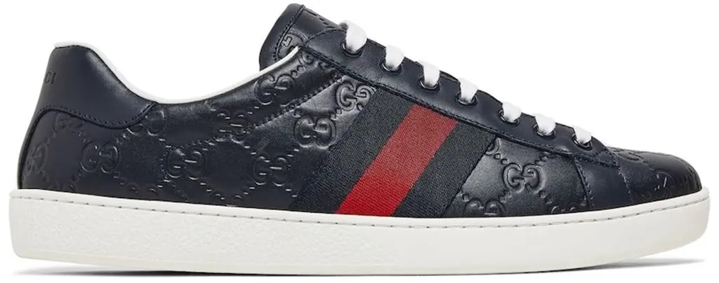 Giày Gucci Ace Signature 'Blue' 386750-CWCG0-4072 — kich-thuoc: 39