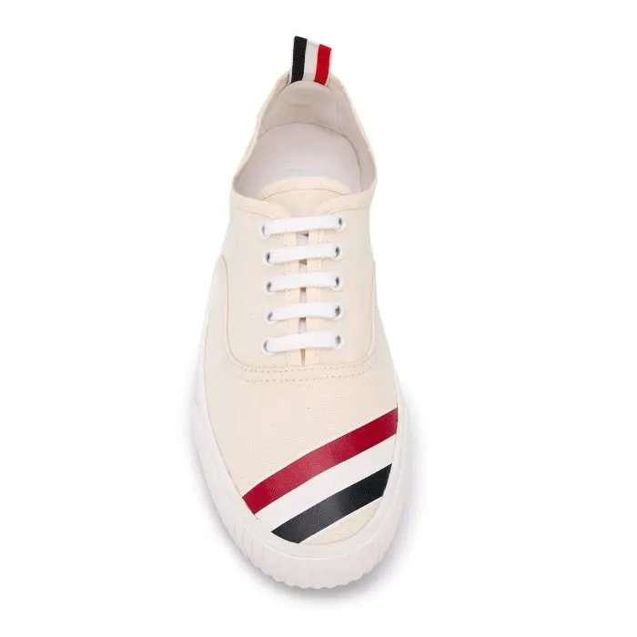 Giày Thom Browne Cotton Canvas Diagonal Stripe 'Beige' MFD201A-06555-114 — ảnh 2