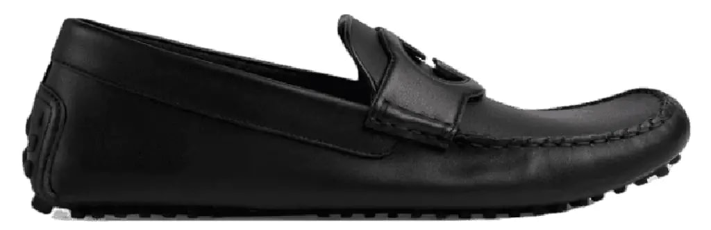 Giày Gucci Moccasin Interlocking G Driver 'Black Soft Leather' 730148-1XH60-1000 — kich-thuoc: 40