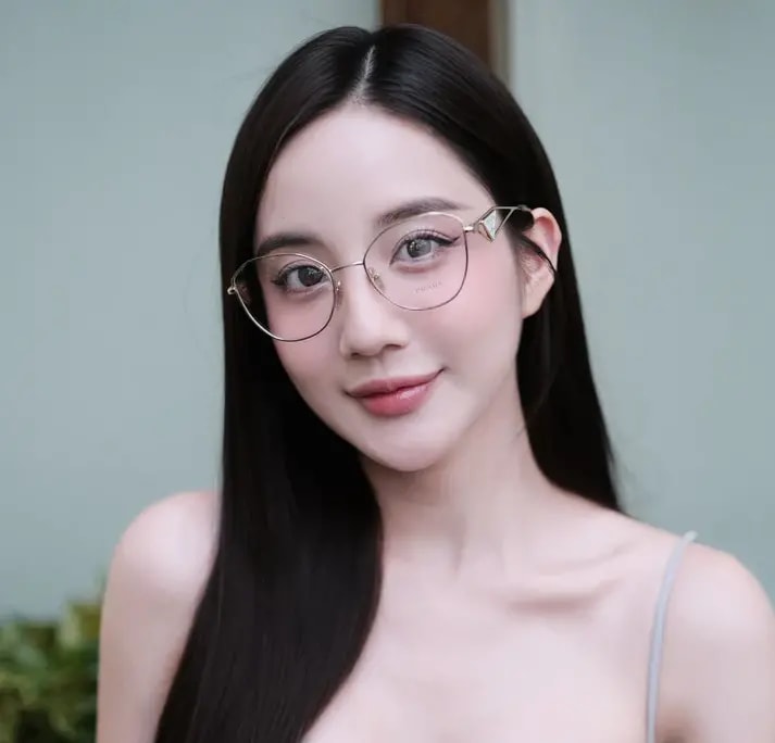 Kính Prada Pale Gold Eyeglasses 'Silver' PR-52ZV-ZVN1O1 — ảnh 2