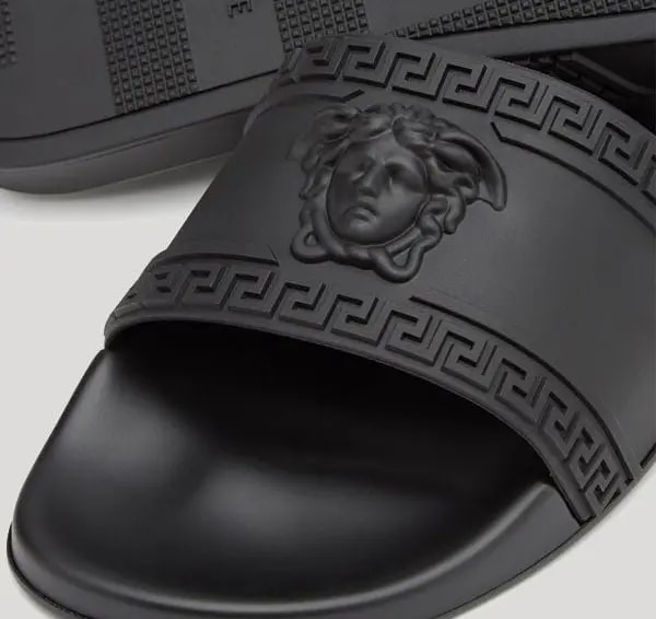 Dép Versace Palazzo Pool Slides 'Black' DSU5883-DGO9G-D41 — ảnh 4