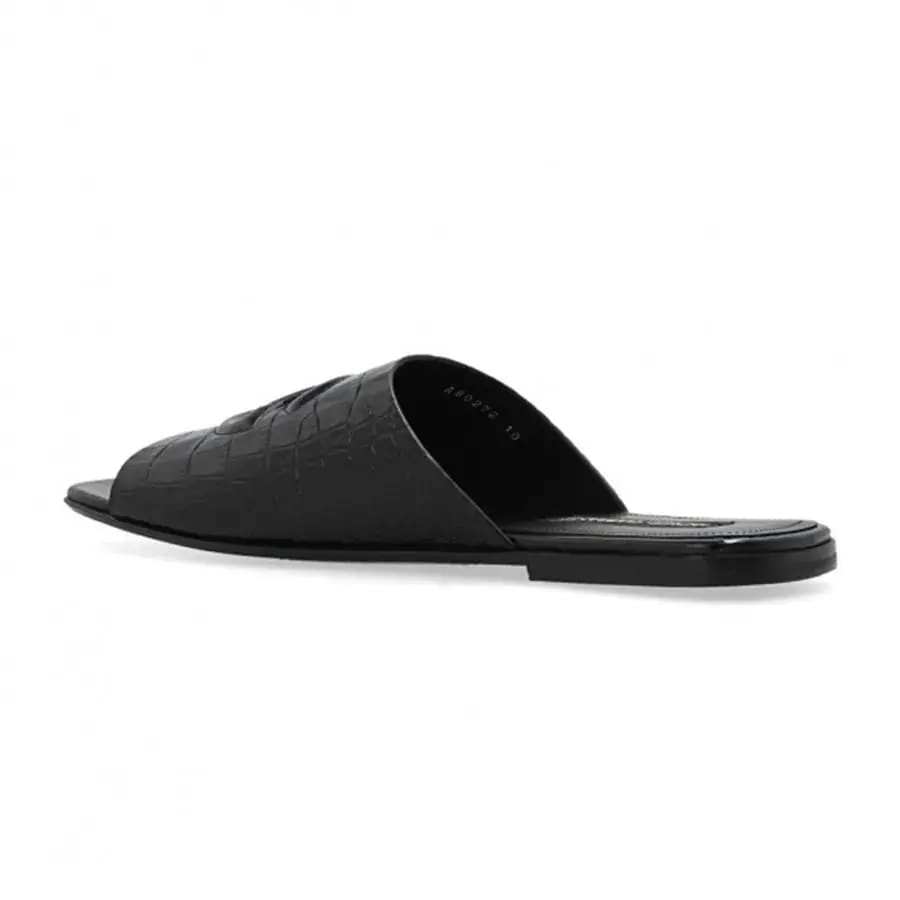 Dép Dolce & Gabbana Crocodile Skin Slide 'Black' A80272AC60680999 — ảnh 2