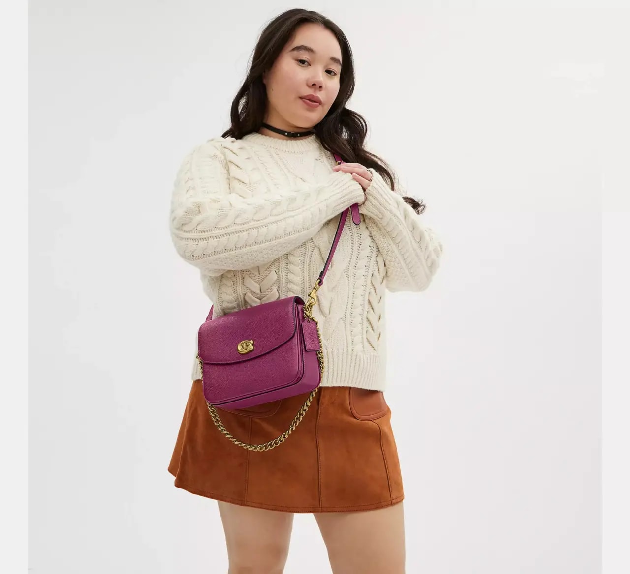 Túi Coach Cassie Crossbody 19 'Deep Plum' 88346-B4DEL — ảnh 4