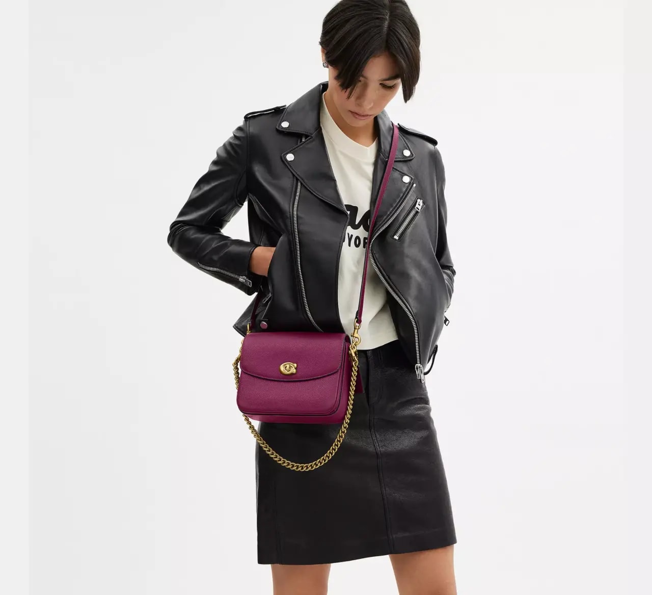 Túi Coach Cassie Crossbody 19 'Deep Plum' 88346-B4DEL — ảnh 3