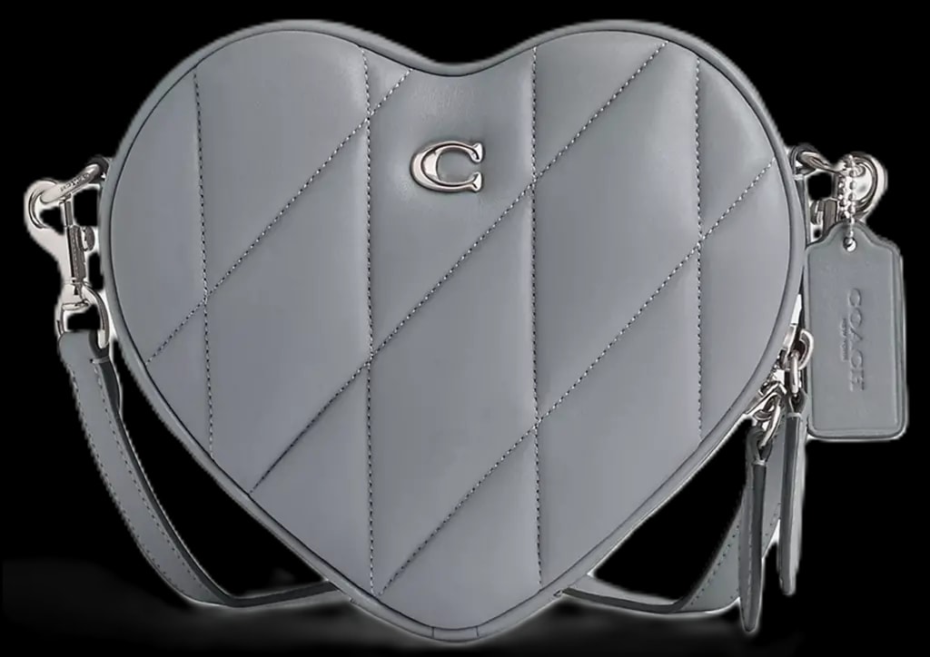 Túi Coach Heart Crossbody Quilting 'Grey Blue' CE725-LHN19