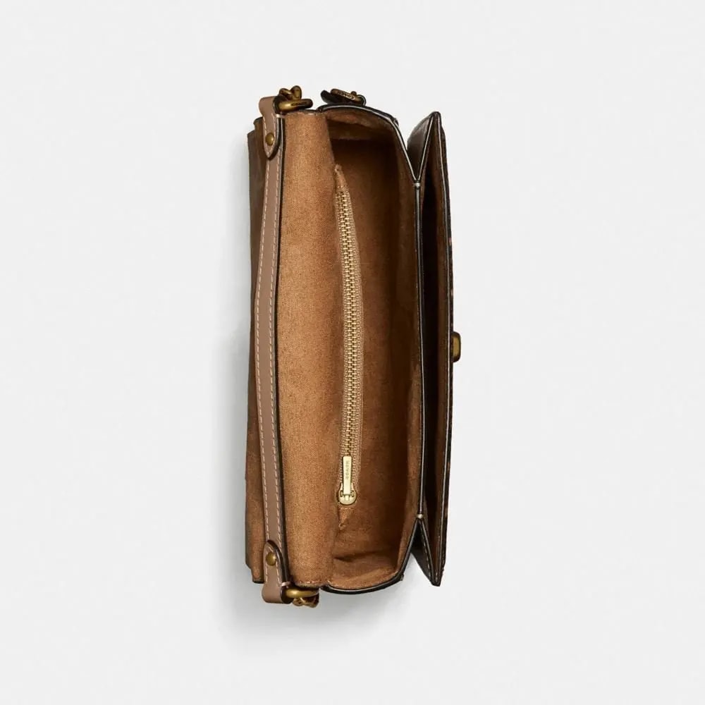 Túi Coach Hutton Shoulder Bag 'Brown' 89068-B4PVR — ảnh 2
