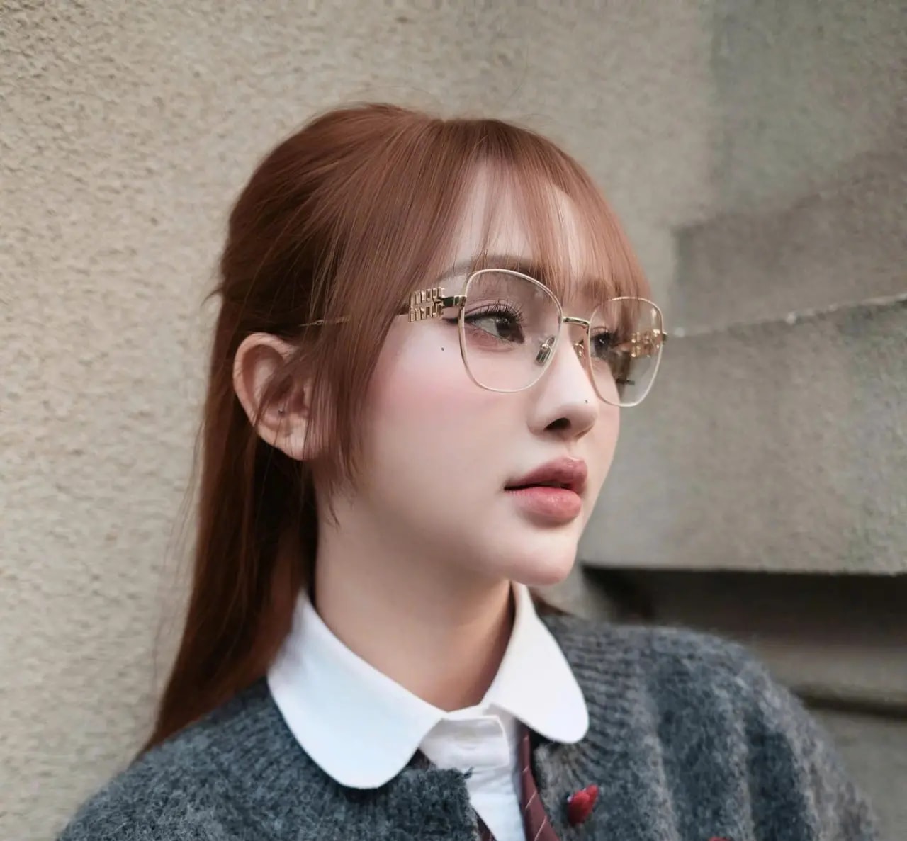 Kính Miu Miu Butterfly Gold Geometric Eyeglasses 'Gold' VMU-50XV-0579 — ảnh 2