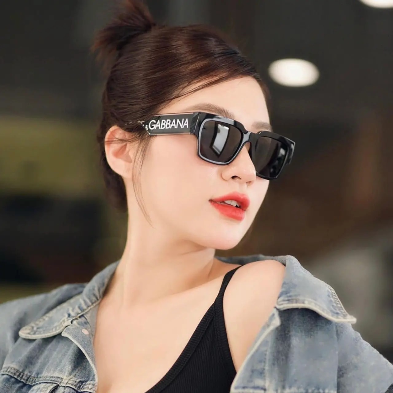 Kính Dolce & Gabbana D&G Sunglasses 'Black' DG6184 — ảnh 2