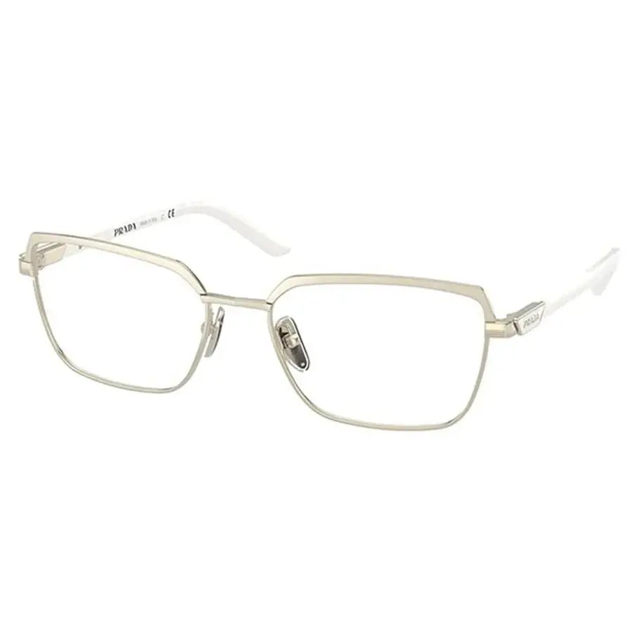 Kính Prada Eyeglasses 'Gold White' VPR56Y-ZVN1O1 — ảnh 3