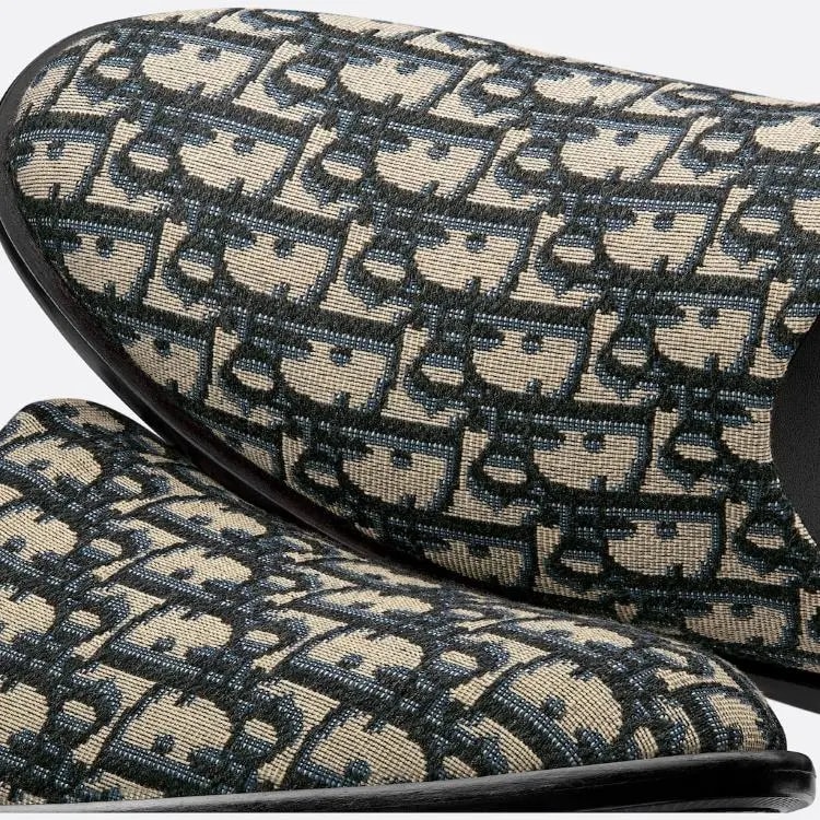 Dép Dior Indior Mule 'Black Grey' 3SA097ZJU-H961 — ảnh 4