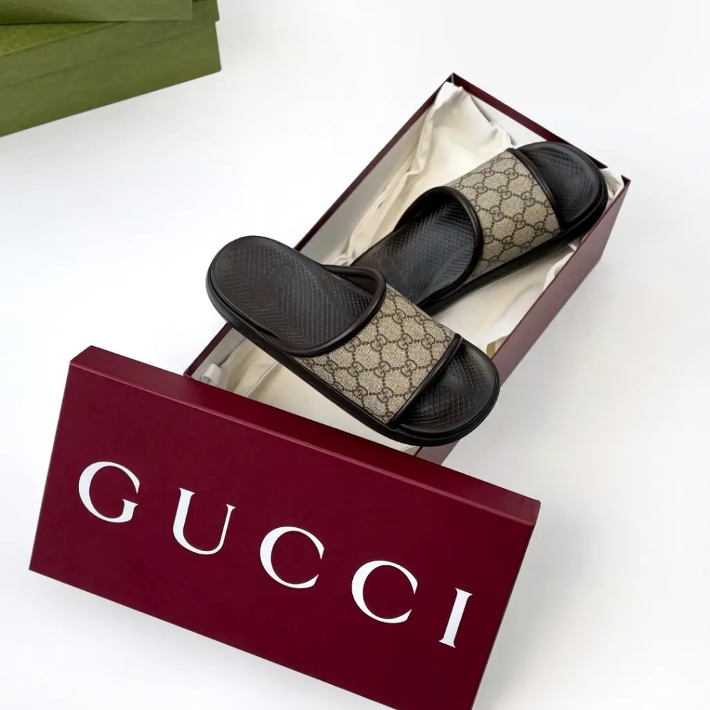 Dép Gucci Slide 'Brown' 816356-96GI0-9744 — ảnh 3