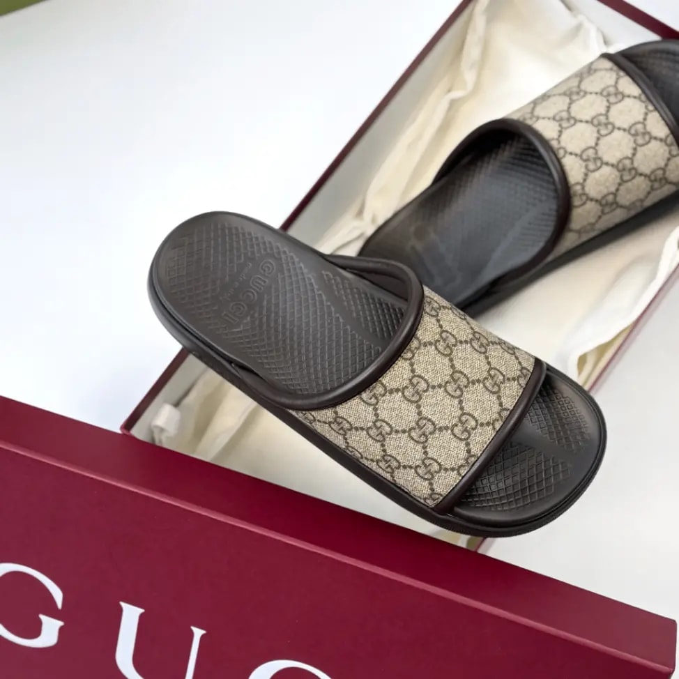 Dép Gucci Slide 'Brown' 816356-96GI0-9744 — ảnh 2