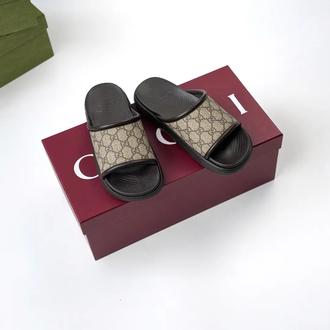 Dép Gucci Slide 'Brown' 816356-96GI0-9744 — ảnh 4