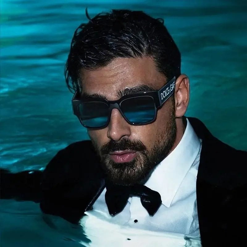 Kính Dolce & Gabbana D&G Sunglasses 'Black' DG6184 — ảnh 3