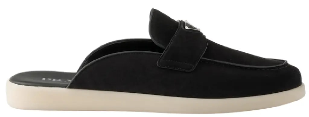 Giày Prada Suede Mules 'Black' 2DG125-103-F0632-F-G001 — kich-thuoc: 41