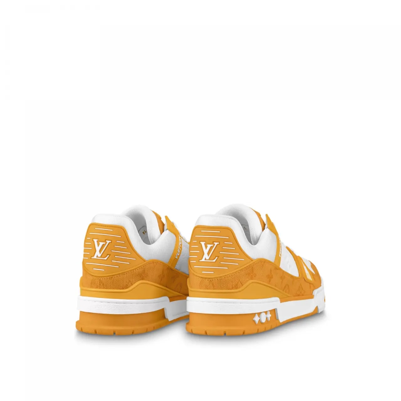 Giày Louis Vuitton Trainer Monogram Denim 'Yellow White' 1A9JHB — ảnh 3