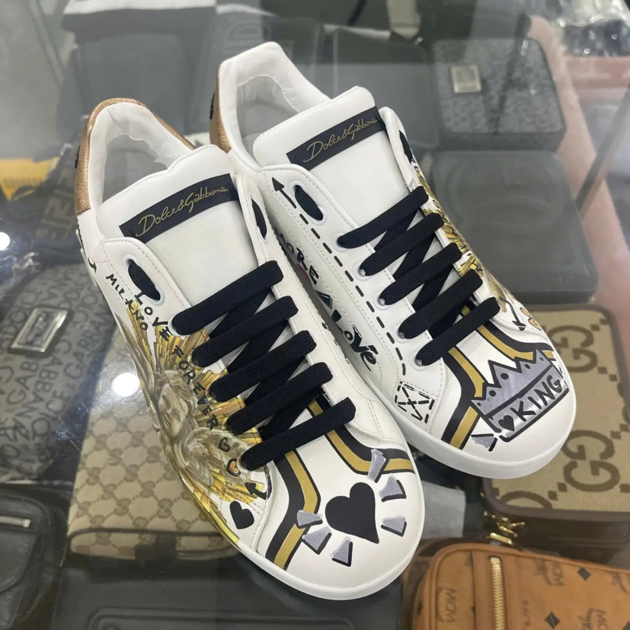 Giày Dolce & Gabbana Portofino 'White' CS1561AU367HWS64 — ảnh 2
