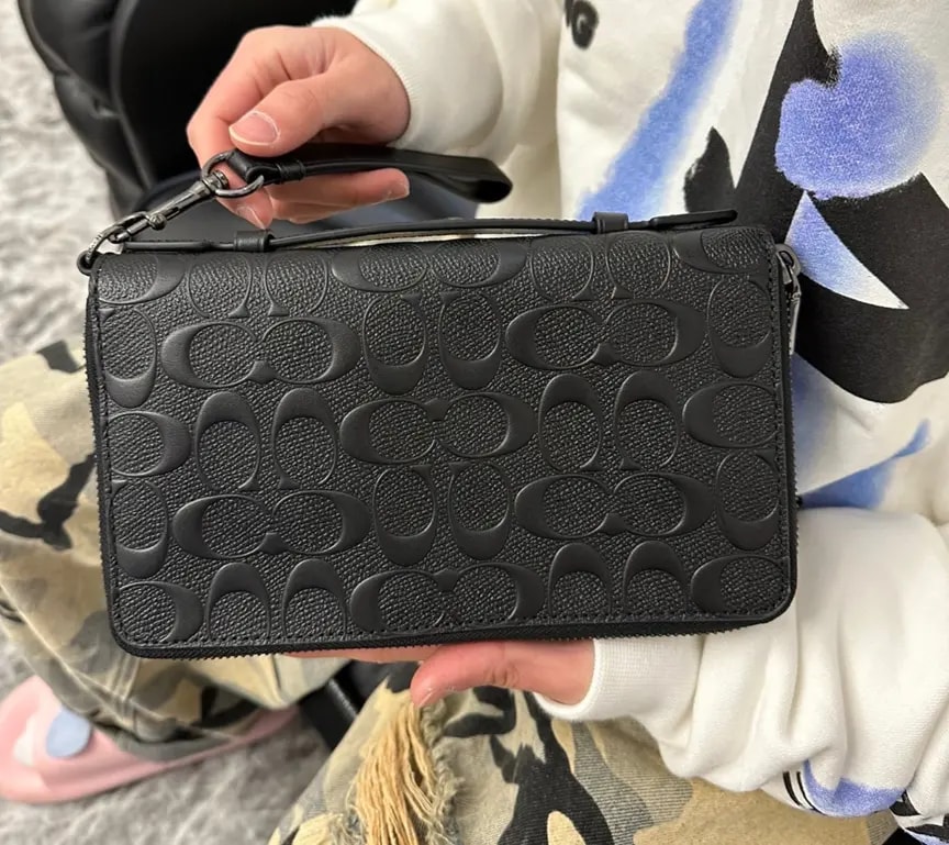 Túi Coach Double Zip Travel Organizer 'Black' F67637-QBBK — ảnh 2