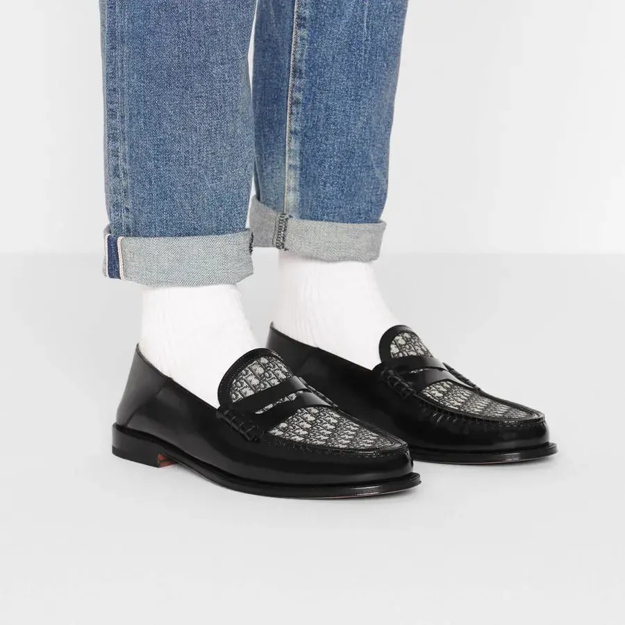 Giày Dior Loafer Smooth Calfskin 'Black' 3LO115ZKF-H961 — ảnh 2