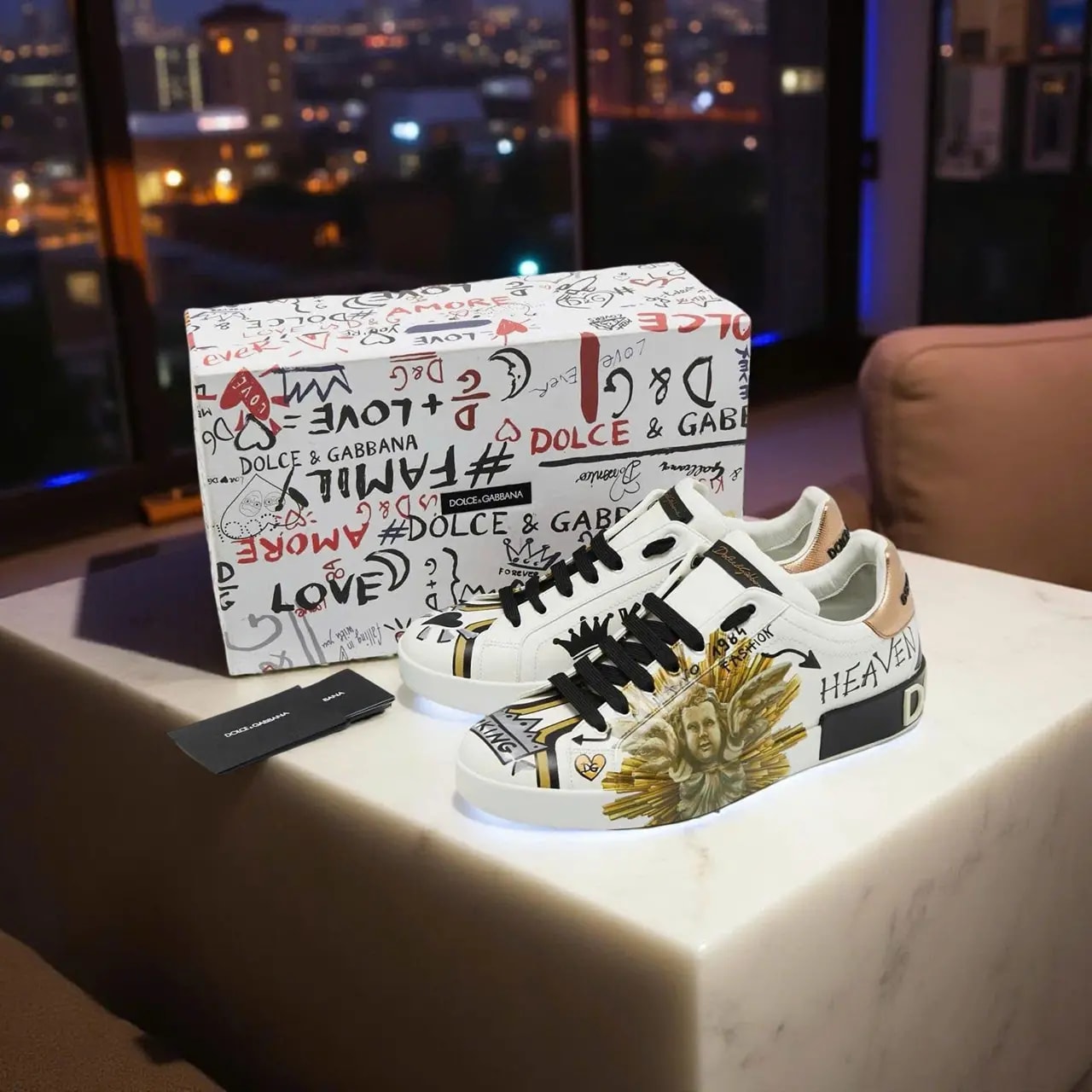 Giày Dolce & Gabbana Portofino 'White' CS1561AU367HWS64 — ảnh 4