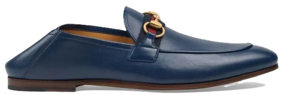 Giày Gucci Leather Horsebit Loafer 'Blue' 581513-DLCC0-4268 — kich-thuoc: 41