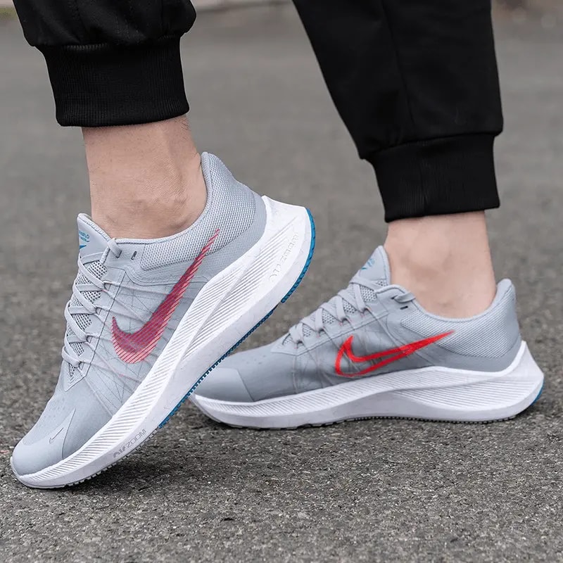 Giày Nike Winflo 8 'Wolf Grey Bright Crimson' CW3419-004 — ảnh 4