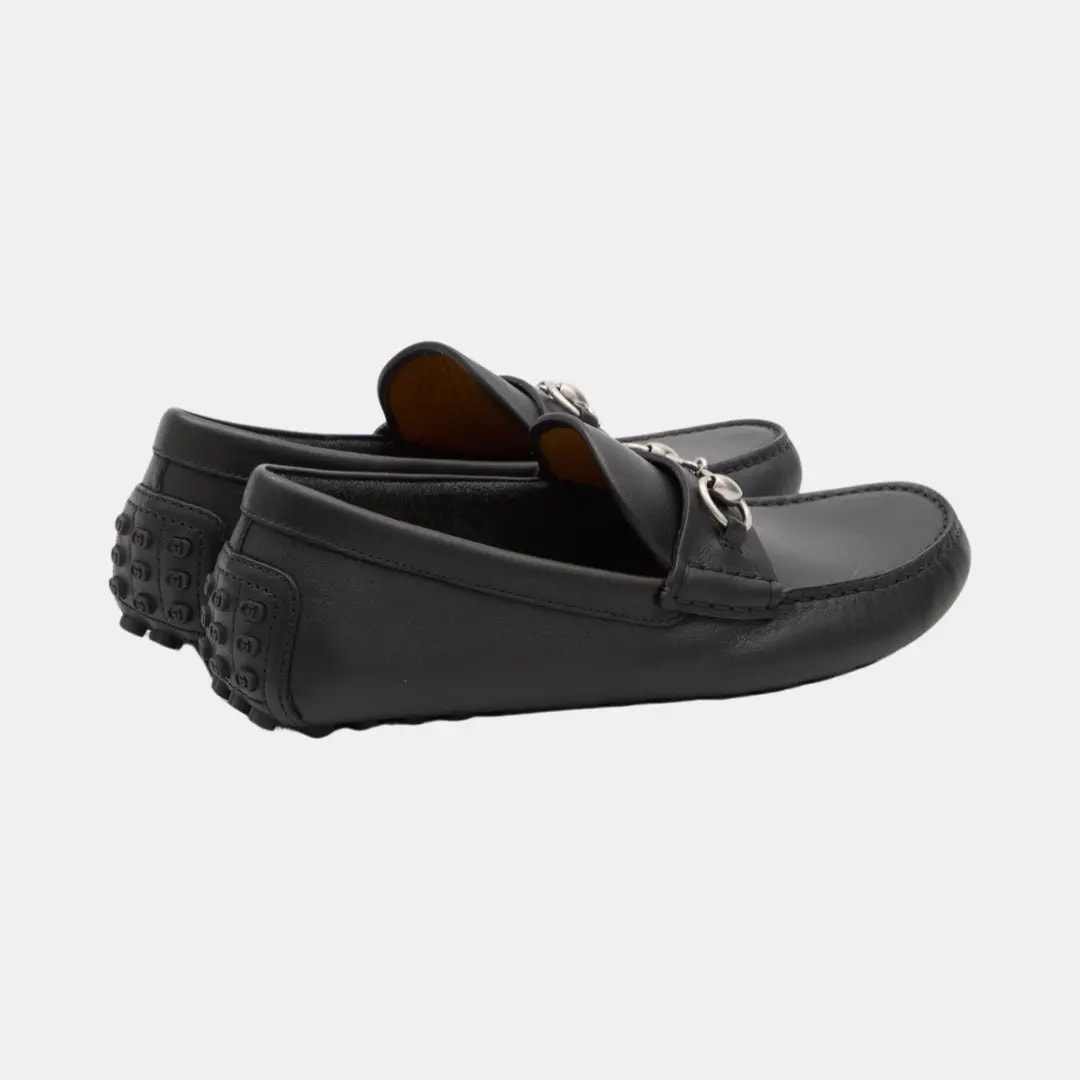 Giày Gucci Driver With Horsebit Loafers 'Black' 765859-1XH00-1000 — ảnh 4