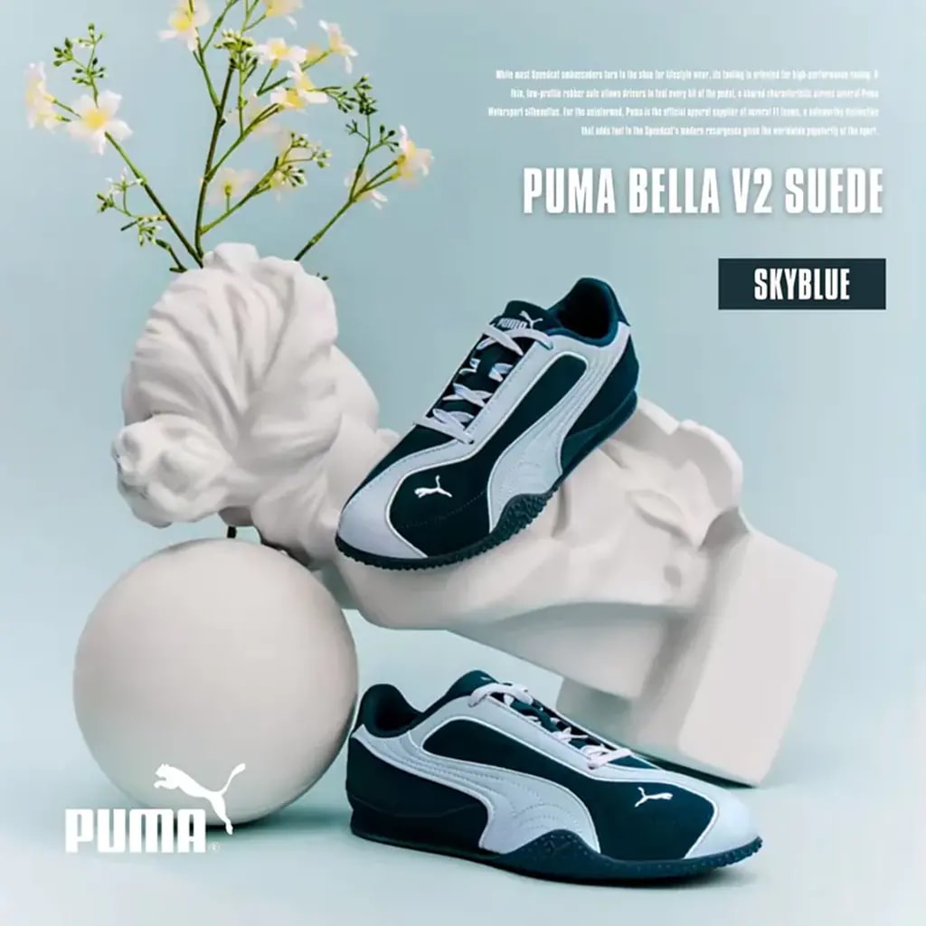 Giày Puma Bella V2 Suede 'Blue Ocean' 404709-01 — ảnh 5