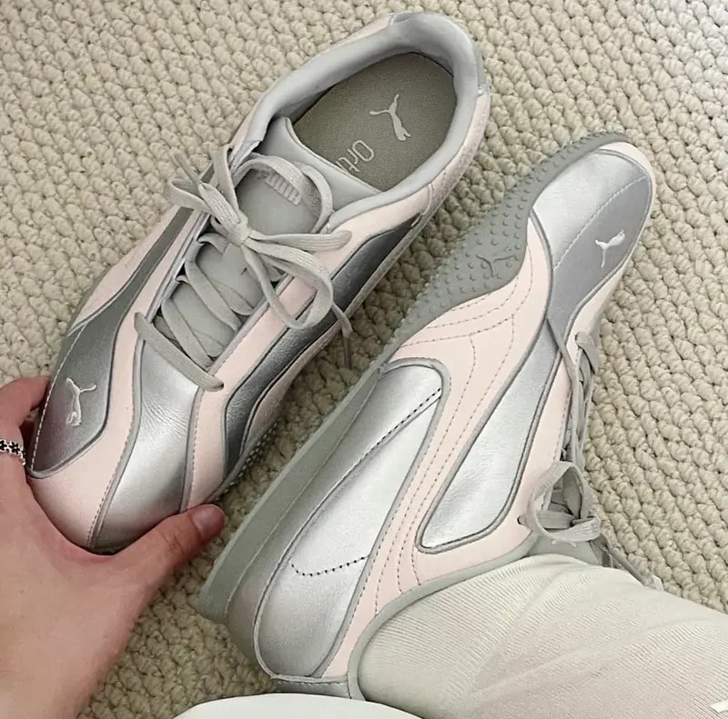 Giày Puma Bella V2 Leather 'Silver &amp; Pink' 404043-03 — ảnh 5
