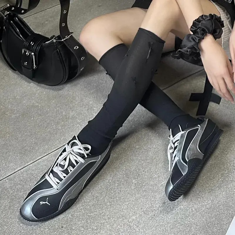 Giày Puma Bella V2 Leather 'Black Aged Silver' 404043-01 — ảnh 5