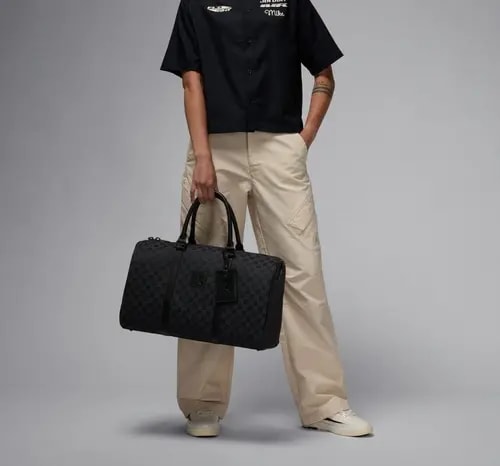 Túi Nike Jordan Monogram Duffle Bag 'Black' HV2856-010 — ảnh 3