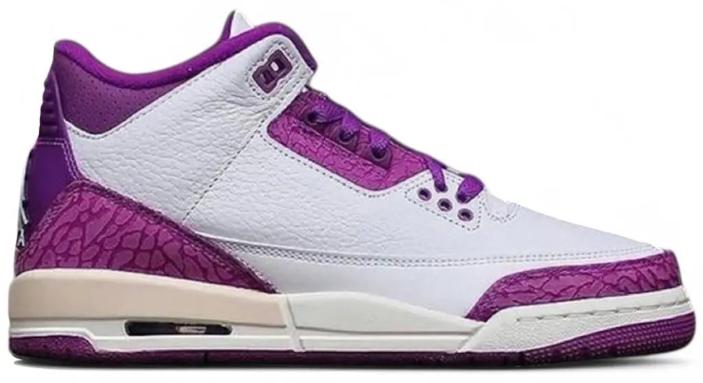 Giày Nike Air Jordan 3 Retro GS 'Vivid Purple' HQ0784-100 — kich-thuoc: 37.5