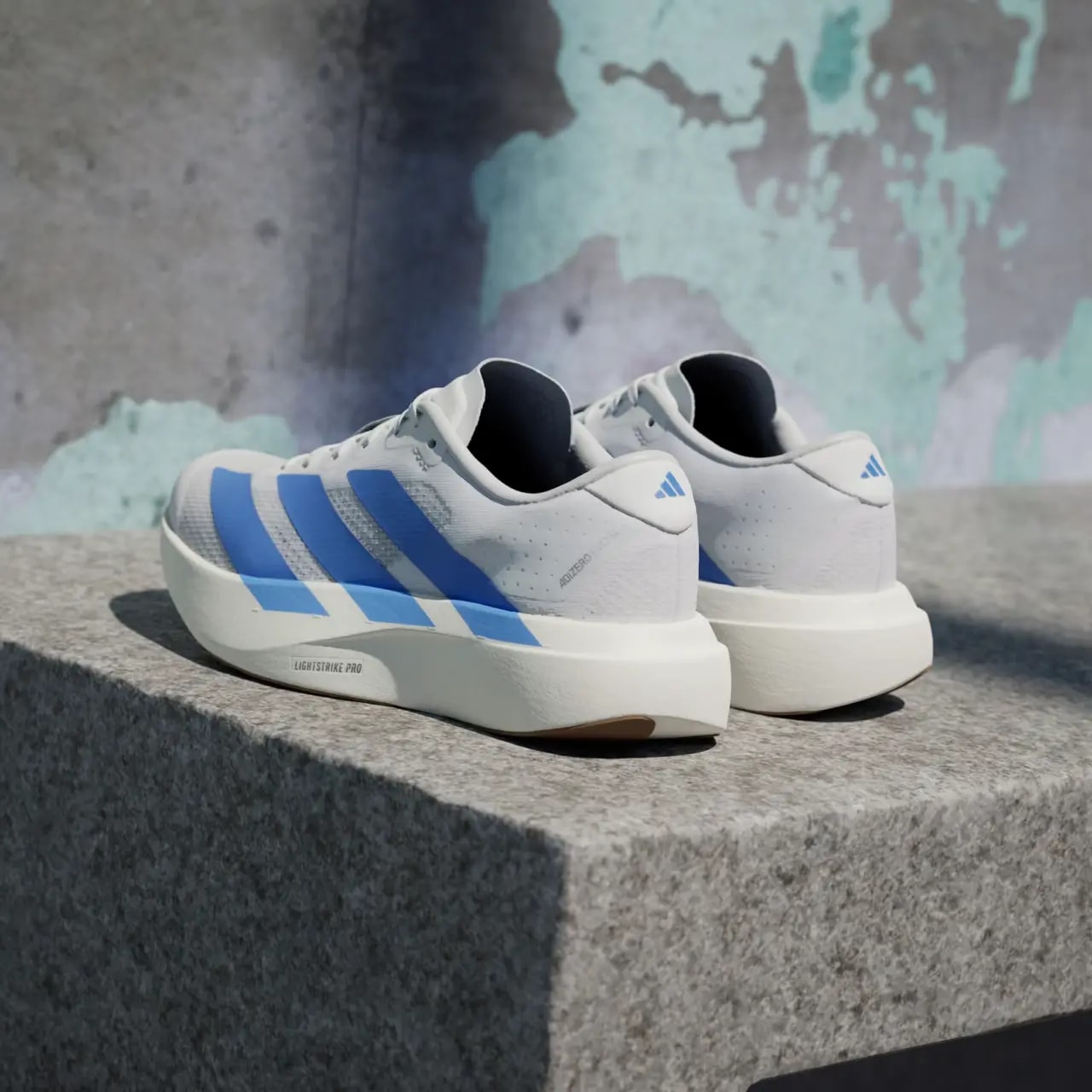 Giày Adidas Adizero Evo SL 'White Blue Fusion' JS4454 — ảnh 4