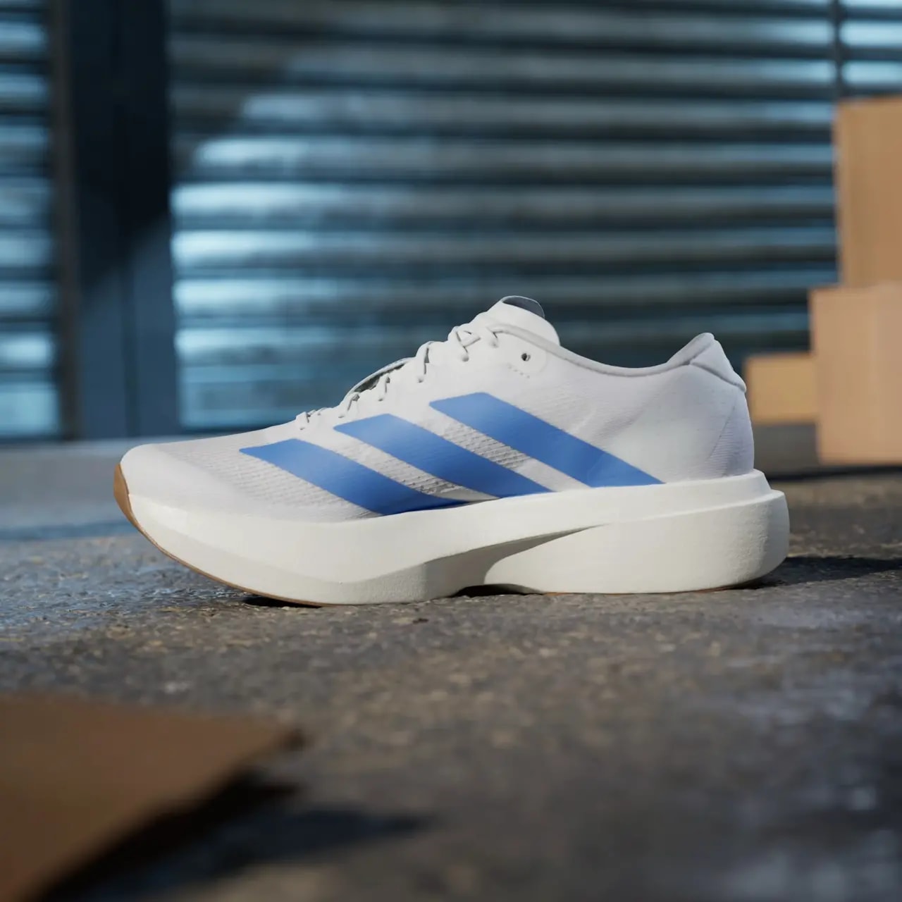 Giày Adidas Adizero Evo SL 'White Blue Fusion' JS4454 — ảnh 5