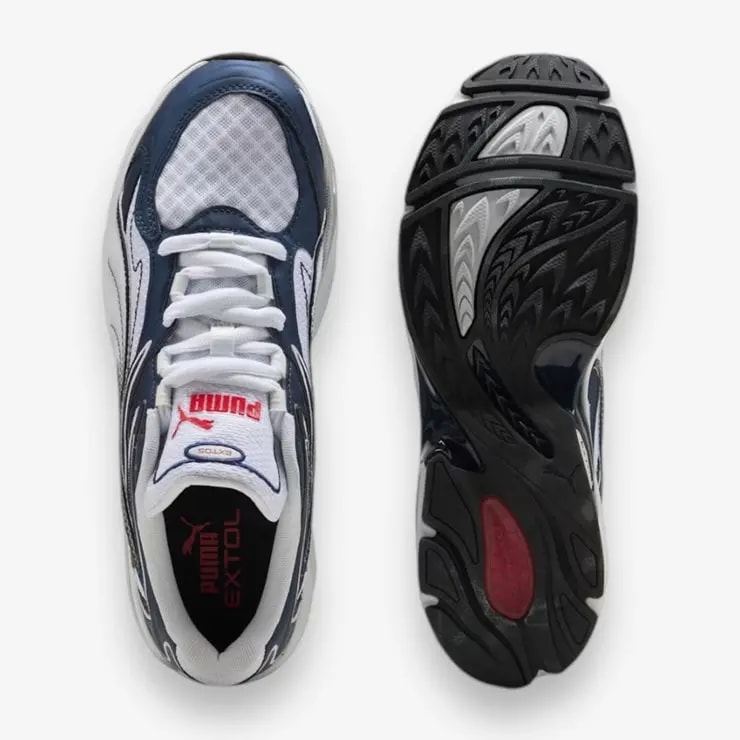 Giày Puma Extos Millennium 'White Deep Navy' 398784-01 — ảnh 3