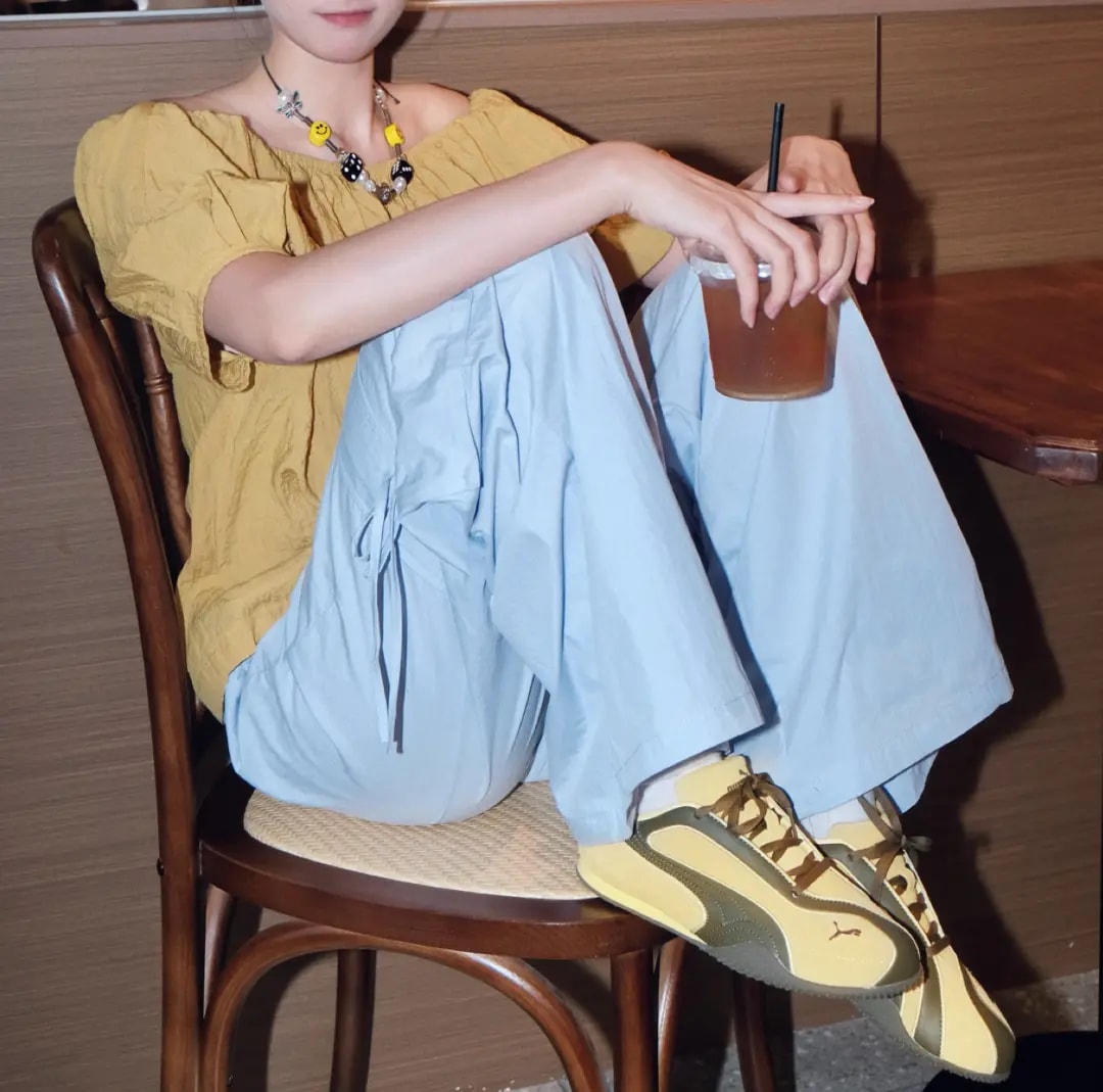 Giày Puma Bella V2 Suede 'Yellow Brown' 404709-04 — ảnh 5