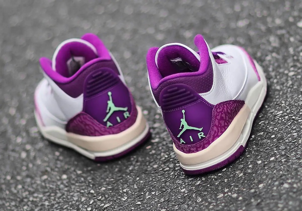 Giày Nike Air Jordan 3 Retro GS 'Vivid Purple' HQ0784-100 — ảnh 2