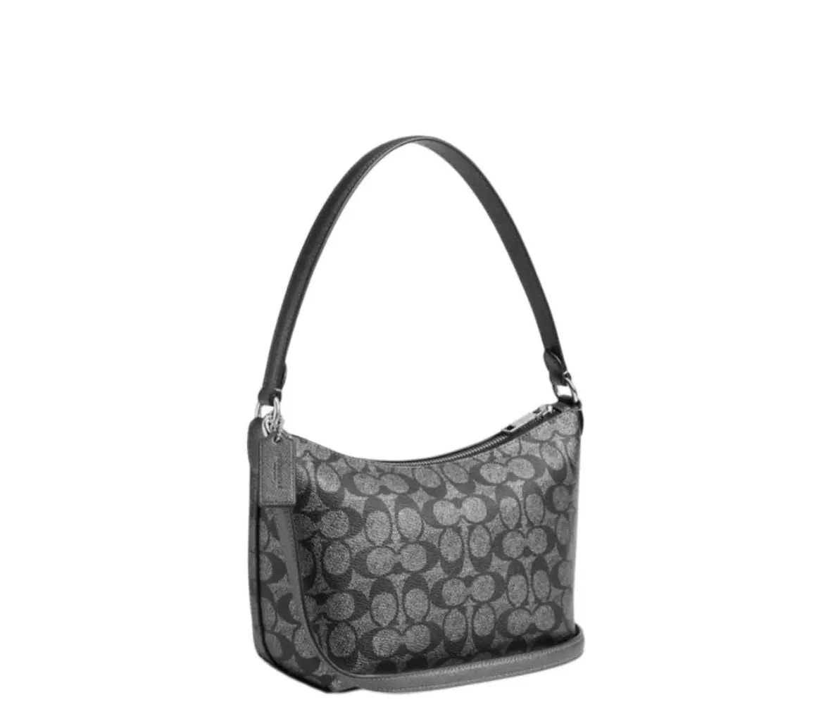 Túi Coach Zip Top Shoulder Bag 'Grey' CW391-SVNI — ảnh 4