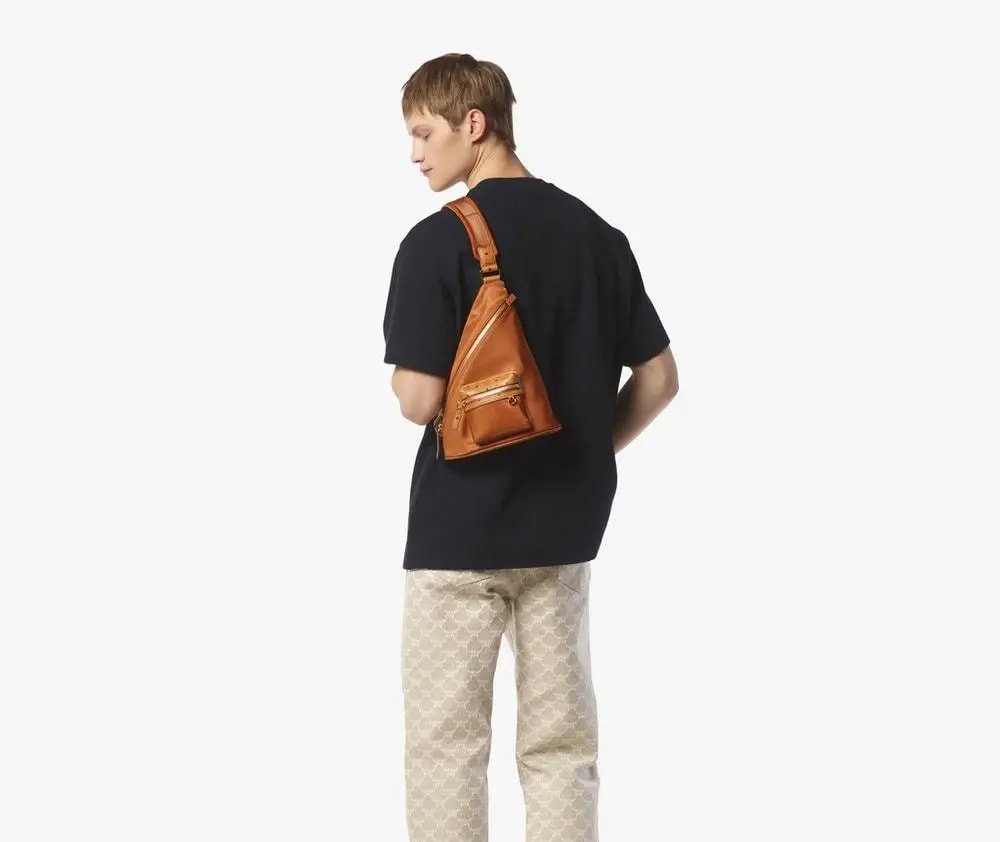 Túi MCM Mini Aren Sling In Recycled Nylon 'Cognac' MMLFSTA07CO001 — ảnh 3