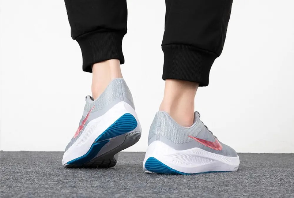 Giày Nike Winflo 8 'Wolf Grey Bright Crimson' CW3419-004 — ảnh 2